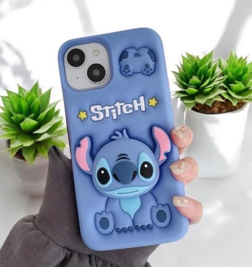 Elevate Cute Cover for i-Phone 15, 3D Fun Cartoon Design Case - Image 1