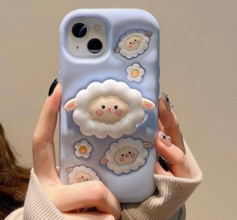 Cute 3D Cartoon Silicone Case for iPhone 15 - Image 1