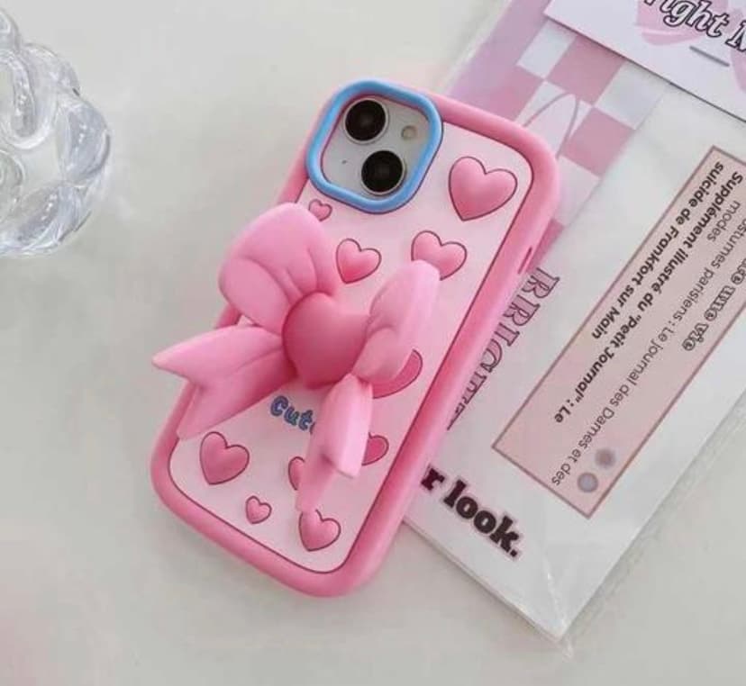 'Cute 3D Cartoon Silicone Case for iPhone 15