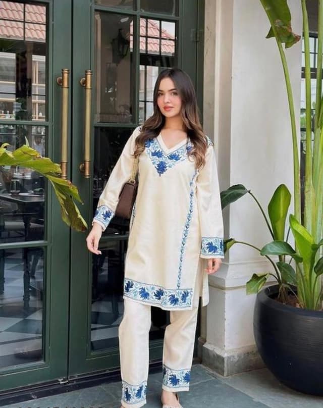 Cotton white kurti