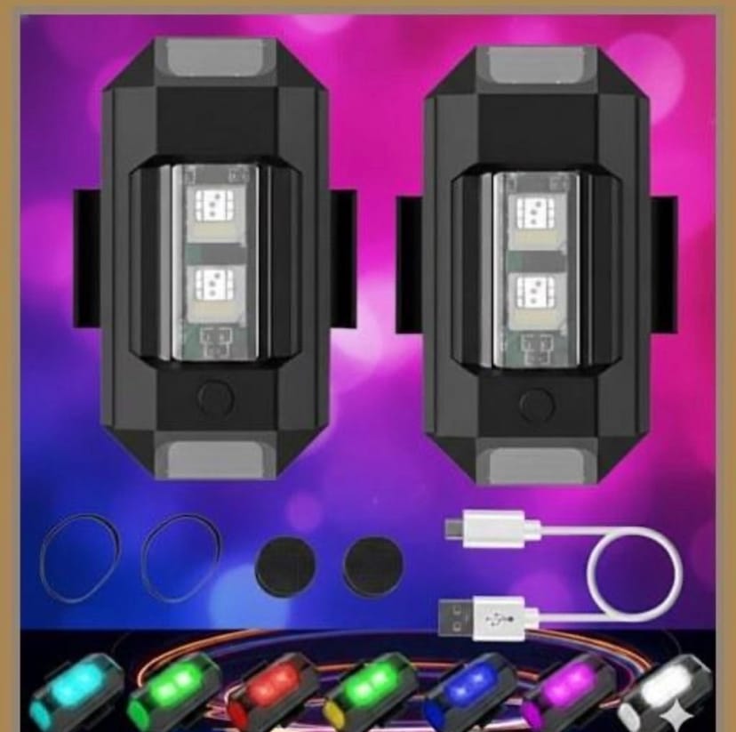 Multicolour Blinking lights 2 pcs - Image 1